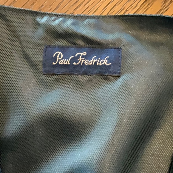 Paul Fredrick Blue Suede Leather Vest - Picture 2 of 4